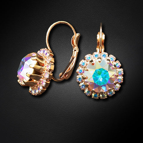 Earrings "Klaris IX (Aurore Boreale)" with Swarovski™ crystals